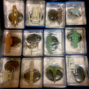 Assorted Die-Cast Model Spaceships Set